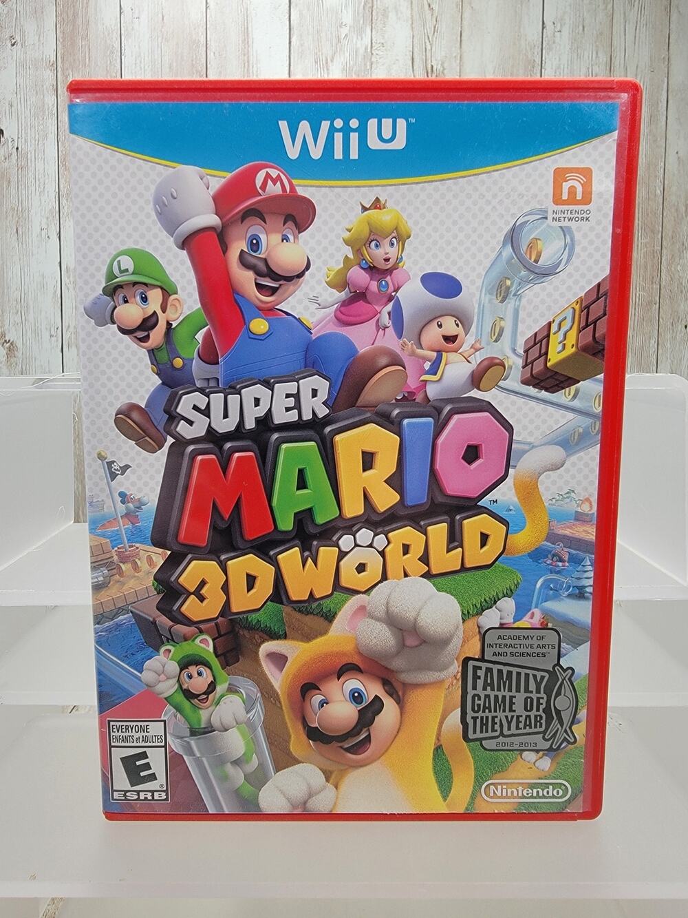 Super Mario 3D World (Nintendo Wii U, 2013) Game Case Manual Tested Complete